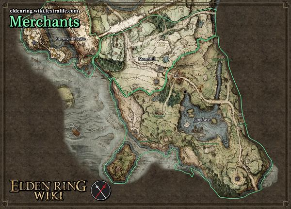 map merchants elden ring wiki guide 600px